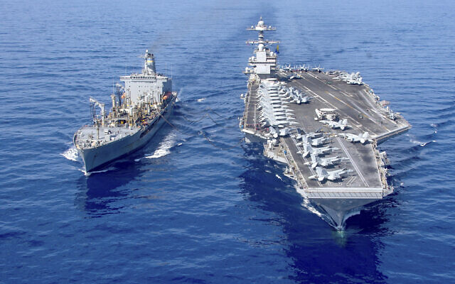 Pentagon orders aircraft carrier to remain in Mediterranean amid Israel-Hamas&nbsp;war