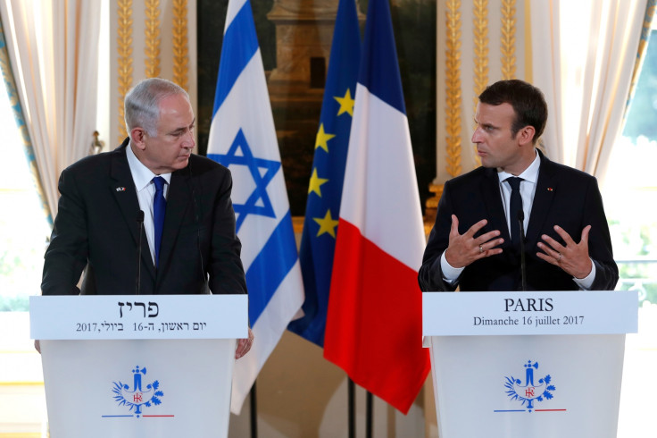 Israeli prime minister slammed French president for accusing him of bombing civilians in&nbsp;Gaza