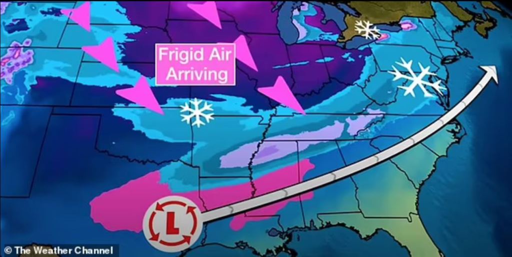 KILLER FREEZE: Four DEAD as killer Arctic freeze grips America: US battles coast-to-coast sub-zero temperatures with windchill as low as minus&nbsp;70F