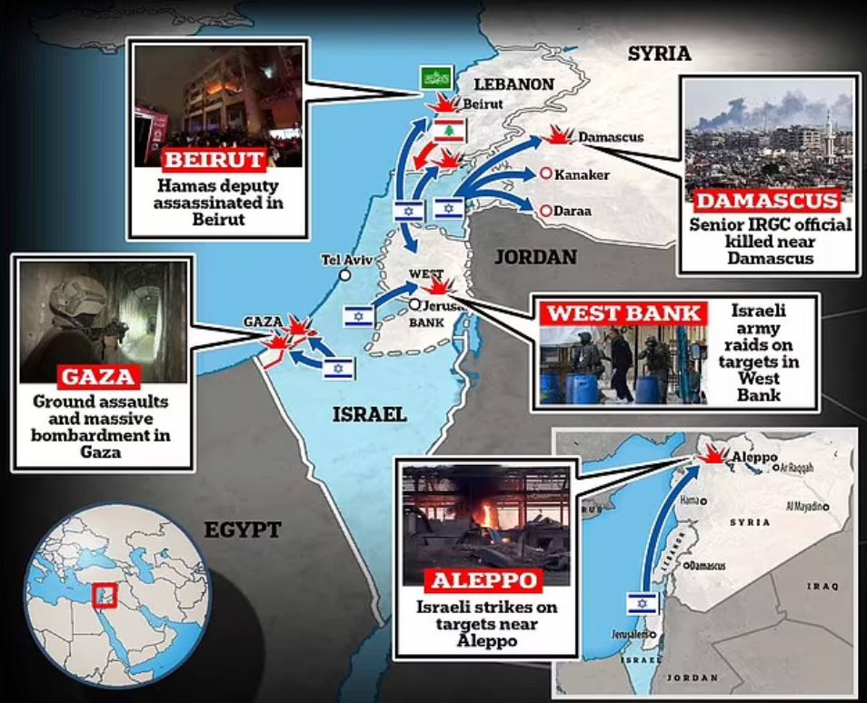 Israel’s war with Hamas is spiralling across the Middle East. Targets are hit in&nbsp;Syria!