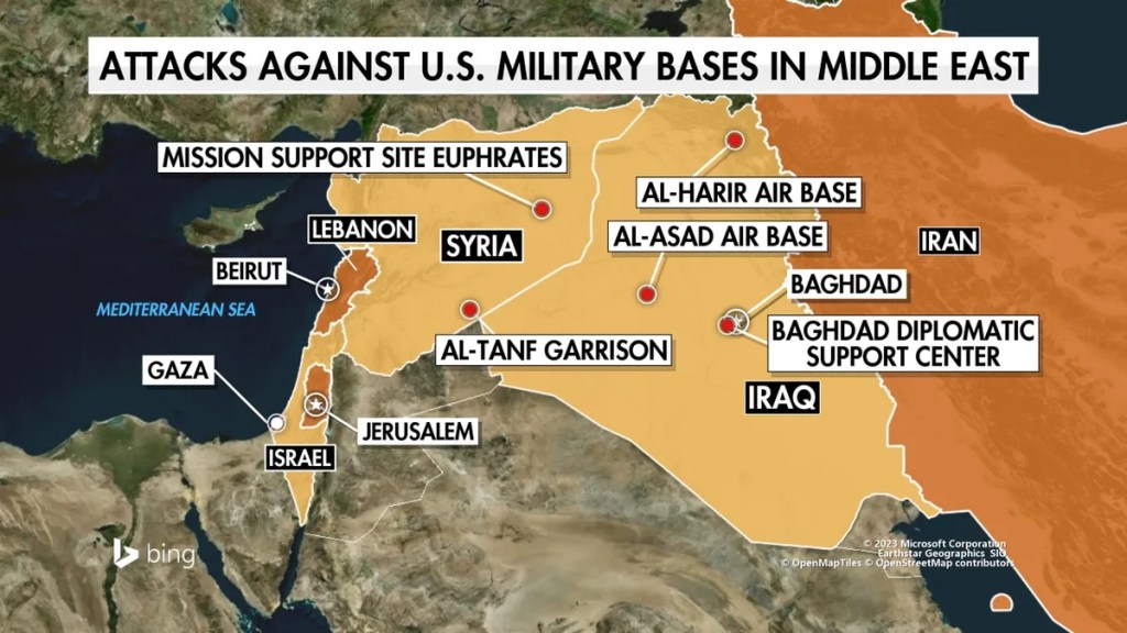 US Mideast Bases Hit 50 Times in Month, 46 Total&nbsp;Injured