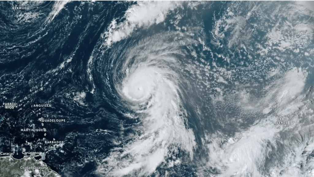 Hurricane Kirk strengthens into a Category 4 storm in the&nbsp;Atlantic