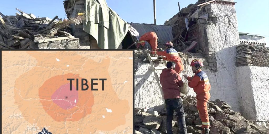 Powerful 7.1-magnitude earthquake hits Tibet – leaving at least 53 dead and rattling the slopes of Mt&nbsp;Everest