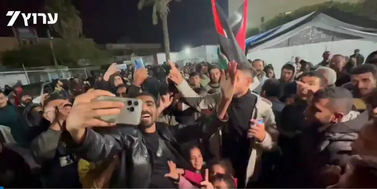 ‘Victory’ celebrations in Gaza after deal is&nbsp;announced