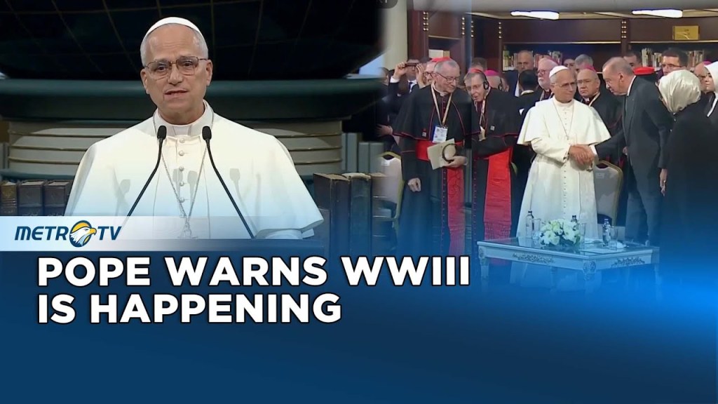 ‘World War Three is being fought’ and ‘the future of humanity is at stake’, Pope&nbsp;warns