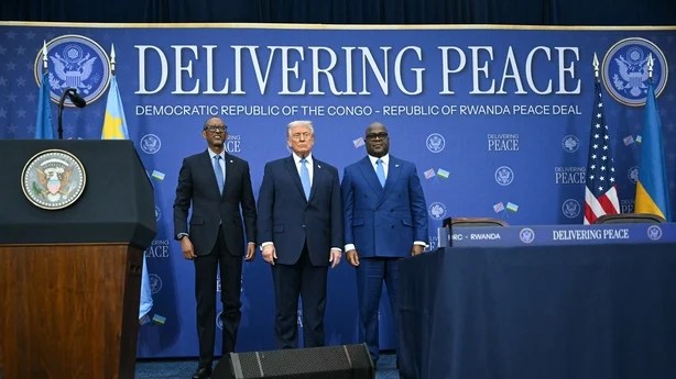 Trump hails ‘historic’ African peace&nbsp;deal