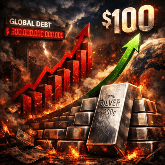As Silver Surges Toward The Magical $100 Mark, Global Debt Levels Are Exploding And The U.S. Dollar Is&nbsp;Dying