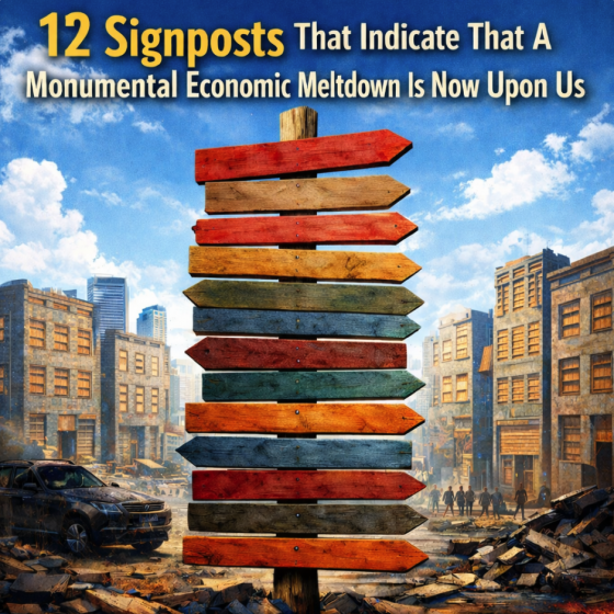 12 Signposts That Indicate That A Monumental Economic Meltdown Is Now Upon&nbsp;Us