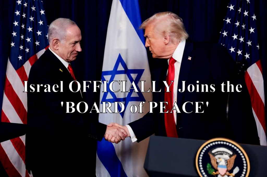 BREAKING: Israel OFFICIALLY joins ‘Board of Peace’ as a founding member, alongside 27 other nations. Netanyahu will not attend the inaugural meeting in Washington next&nbsp;week.