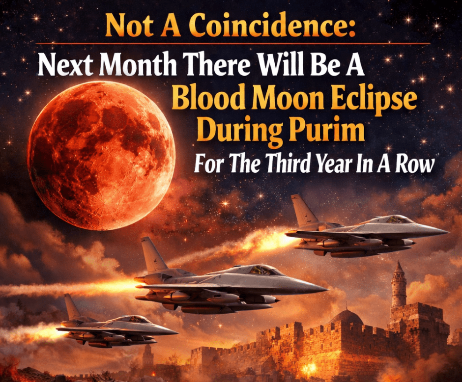 Not A Coincidence: Next Month There Will Be A Blood Moon Eclipse During Purim For The Third Year In A&nbsp;Row