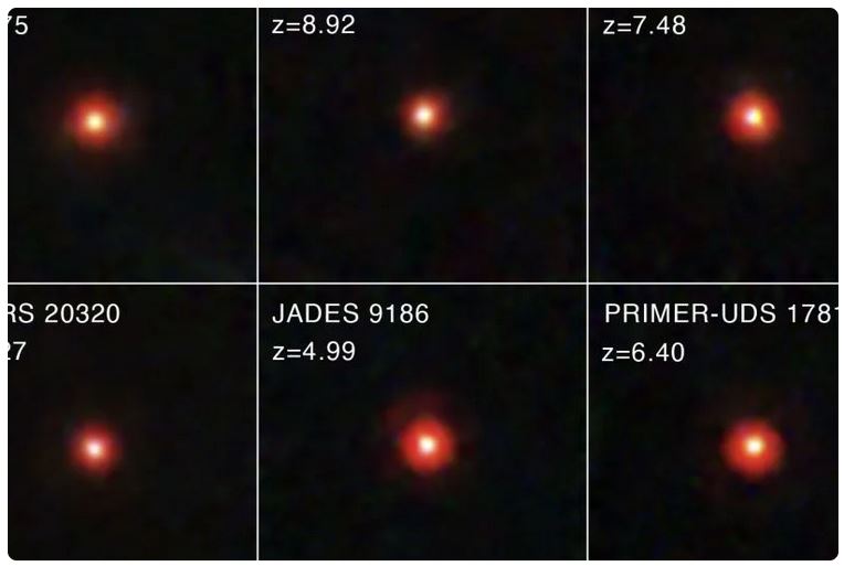 James Webb telescope photos show mysterious little red dots. Astronomers don’t know what they&nbsp;are.