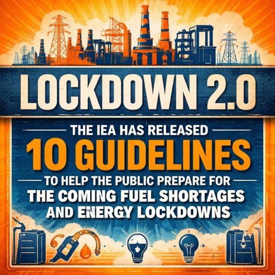 Lockdown 2.0: The IEA Has Released 10 Guidelines To Help The Public Prepare For The Coming Fuel Shortages And “Energy&nbsp;Lockdowns”