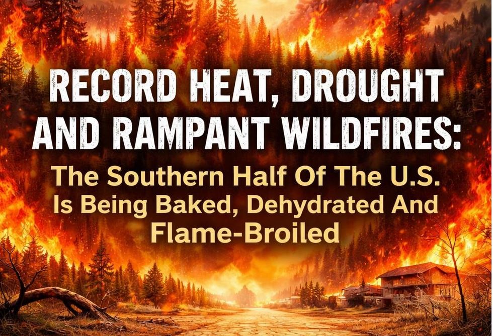 Record Heat, Drought And Rampant Wildfires: The Southern Half Of The U.S. Is Being Baked, Dehydrated And&nbsp;Flame-Broiled