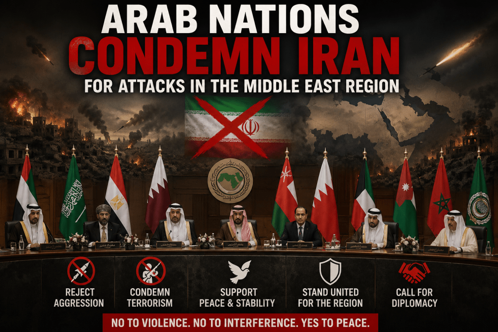Arab Nations Rally in Unified Condemnation of Iranian Attacks Across the&nbsp;Region