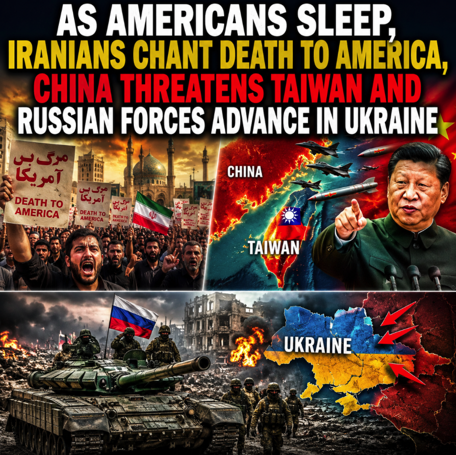 As Americans Sleep, Iranians Chant “Death To America”, China Threatens Taiwan And Russian Forces Advance In&nbsp;Ukraine