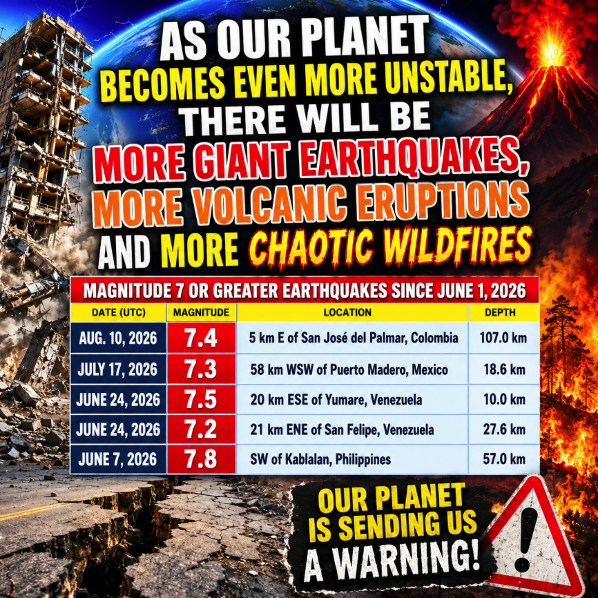 As Our Planet Becomes Even More Unstable, There Will Be More Giant Earthquakes, More Volcanic Eruptions And More Chaotic&nbsp;Wildfires