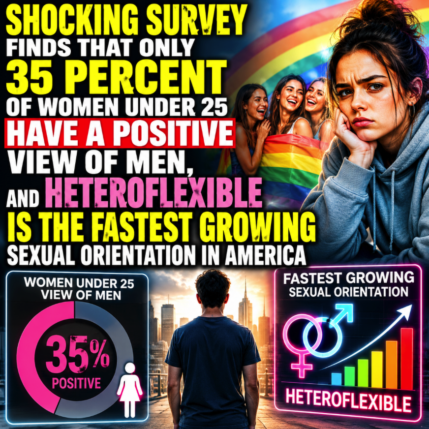 Shocking Survey Finds That Only 35 Percent Of Women Under 25 Have A Positive View Of Men, And “Heteroflexible” Is The Fastest Growing Sexual Orientation In&nbsp;America