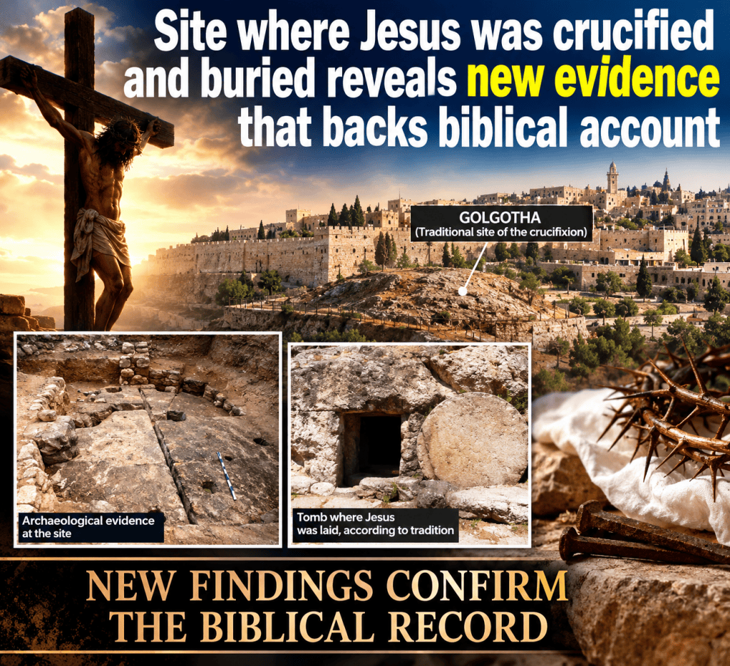 Site where Jesus was crucified and buried reveals new evidence that backs biblical&nbsp;account