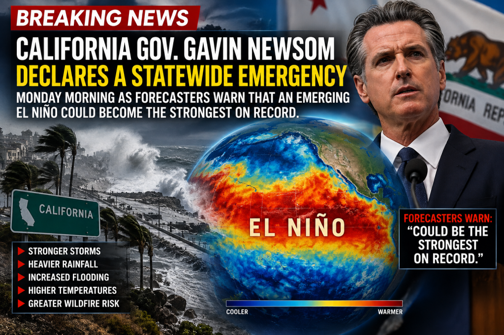 State of emergency declared for California ahead of potentially historic El&nbsp;Niño