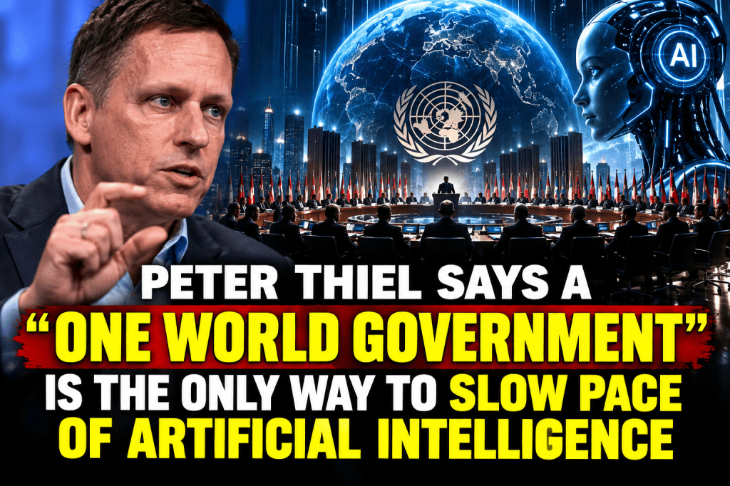 Peter Thiel says a “One World Government” is the only way to slow pace of Artificial&nbsp;Intelligence