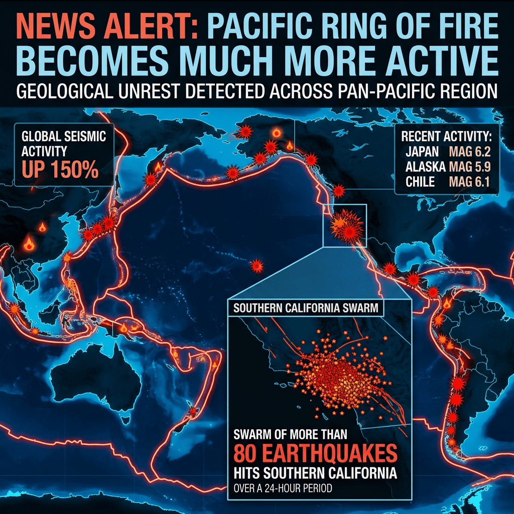 A Swarm Of More Than 80 Earthquakes Just Hit Southern California As The Entire Pacific Ring Of Fire Becomes Much More&nbsp;Active