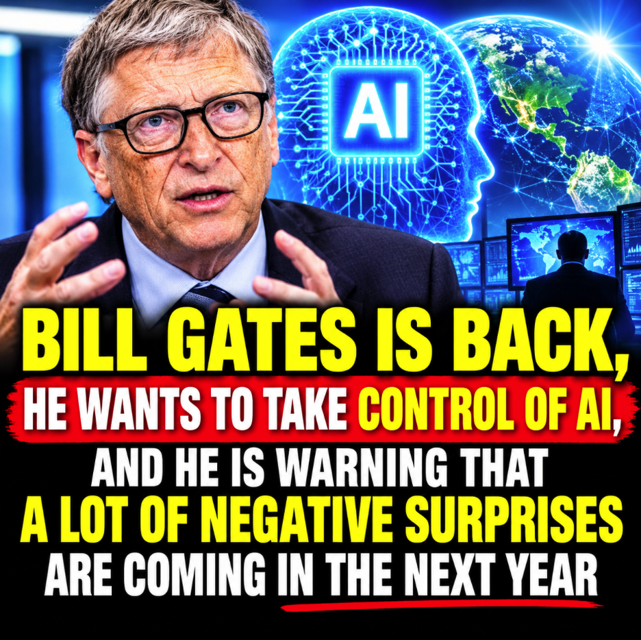 Bill Gates Is Back, He Wants To Take Control Of AI, And He Is Warning That “A Lot Of Negative Surprises” Are Coming In The Next&nbsp;Year